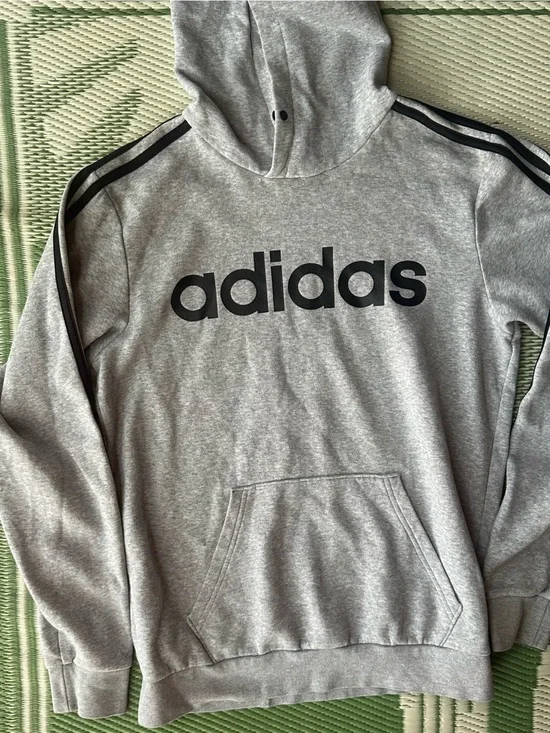 adidas grey hoodie size small