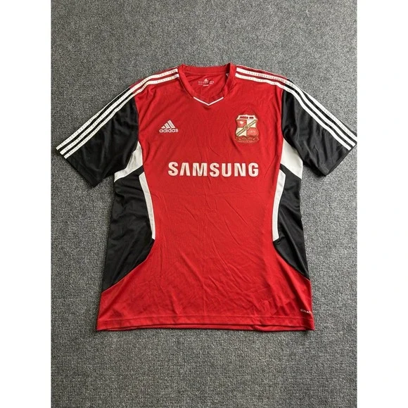 Mens Adidas Swindon Town FC 2011-12 Home Soccer Jersey, Size XL