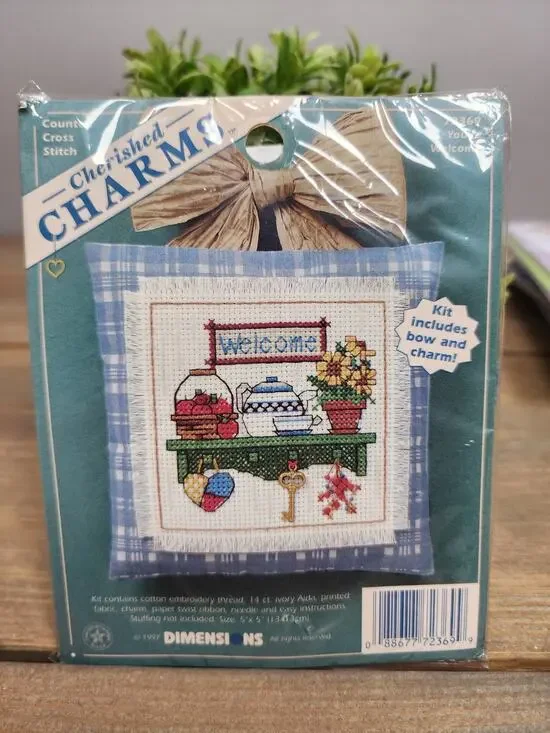 Cherished Charms Welcome Counted Cross Stitch Kit 72369 Dimensions 5