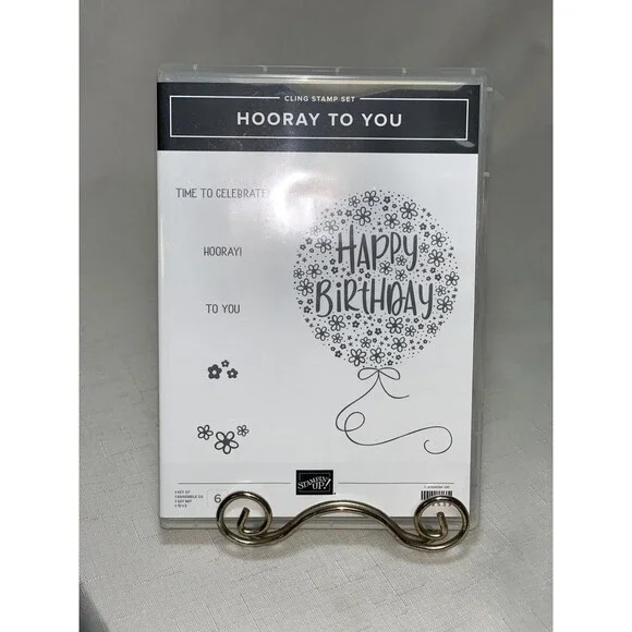 Stampin Up! Hooray You Cling Set Happy Birthday Card Celebrate Party Craft Scrap