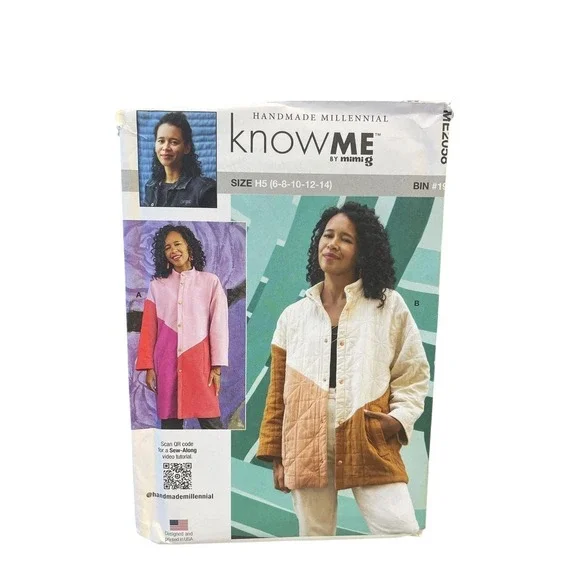 KnowMe ME2058 Misses Coat Sewing Pattern Size H5 6-14 Modern Style