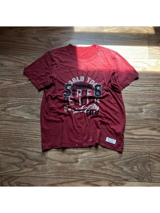 Y2K Vintage True Religion Graphic Tee Streetwear Skater Grunge Casual T-Shirt