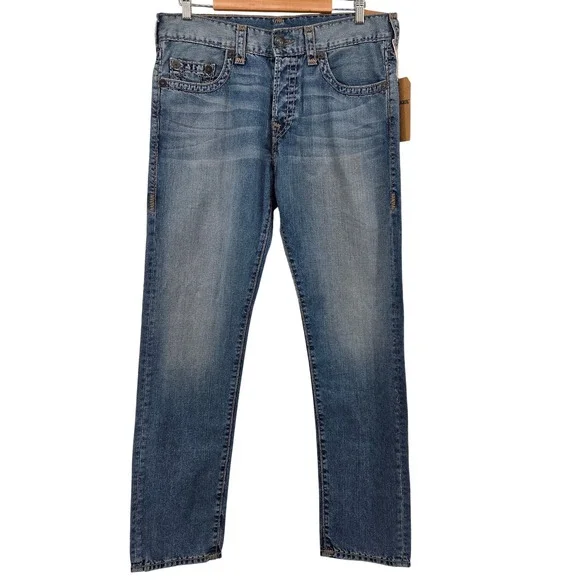 True Religion Dean Super T Modern Tapered Jeans No Flap Y2K Streetwear 33‎