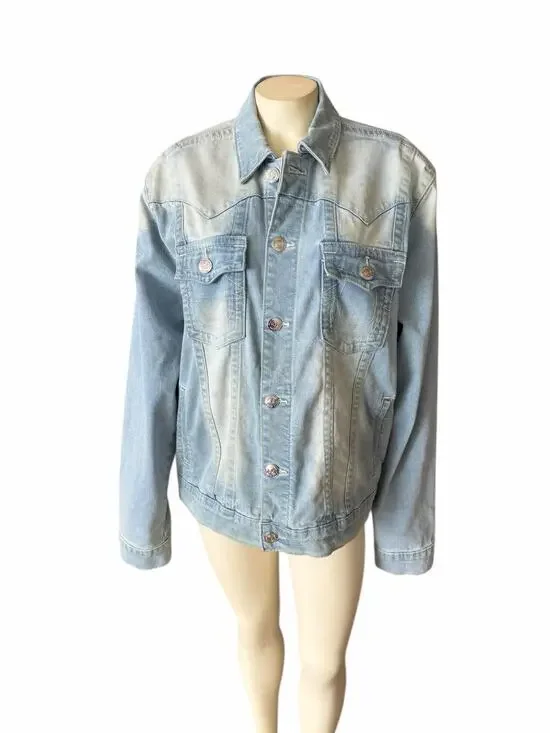 True Religion Jimmy SN Jacket Light Showers Blue Medium