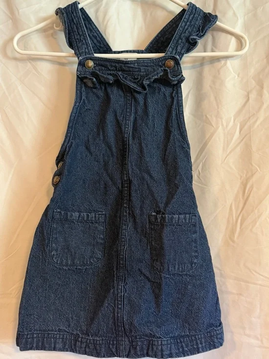 Max Studio Kids Dark Blue Denim Pinafore