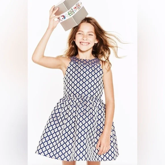 Pippa & Julie sparkle navy gold dress stunning 10 Girls