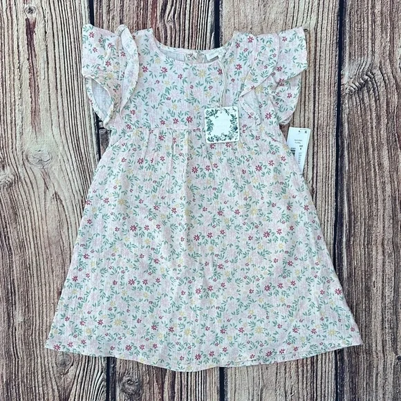 Chelsea & Violet Pink Floral Kids Dress