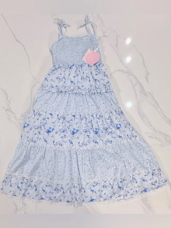 Loveshackfancy X Target Girls' Stella Budding Florals Tiered Maxi Dress