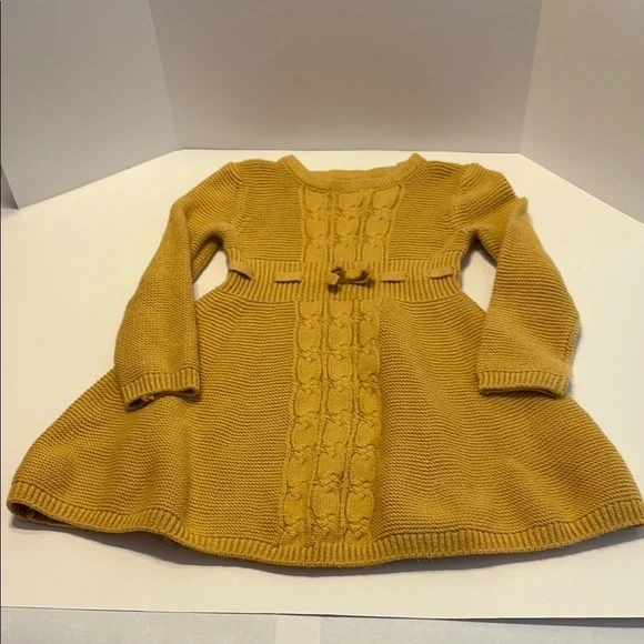Adrienne Vittadini Bambini Mustard Knit Sweater
