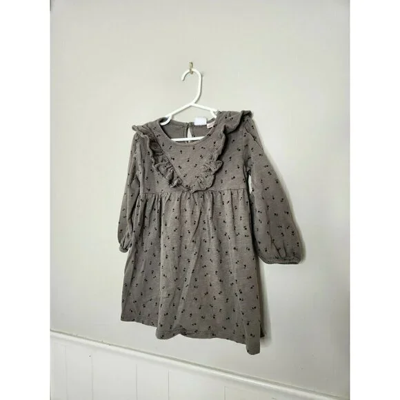 ZARA Brown Floral Dress