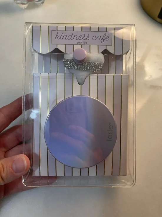 Tarte Compact pink setting powder with puff