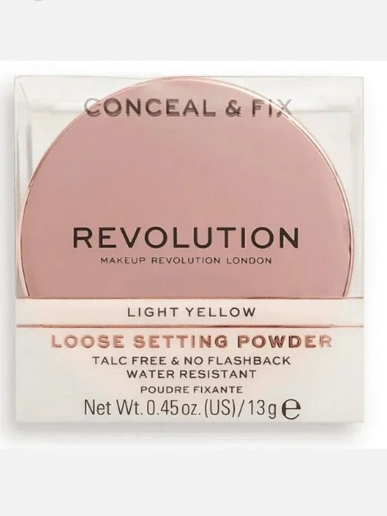 Revolution Conceal & Fix Loose Setting Powder - Light Yellow
