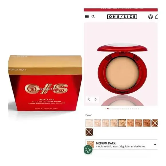 ONE/SIZE Bouclé Silk Cellulose Airbrushed Powder - Medium Dark. NIB