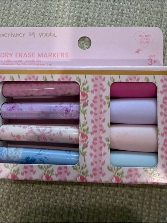 LoveShackFancy Dry Erase Markers - Pink, Purple, Blue, White