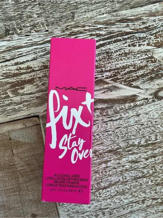 MAC Cosmetics Fix+ Stay Over Setting Spray — Bright Pink Box