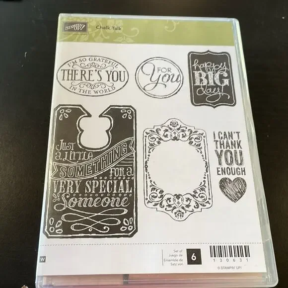 Stampin’ Up! Chalk Talk wooden block set
