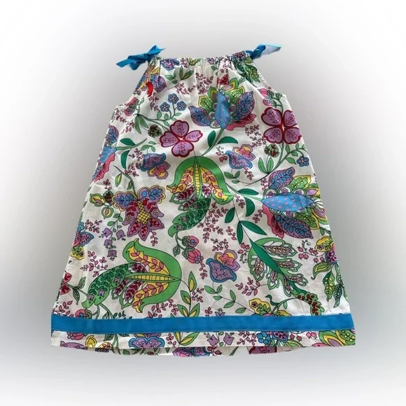 Hanna Andersson Paisley Floral Pillowcase Cotton Dress 150/12