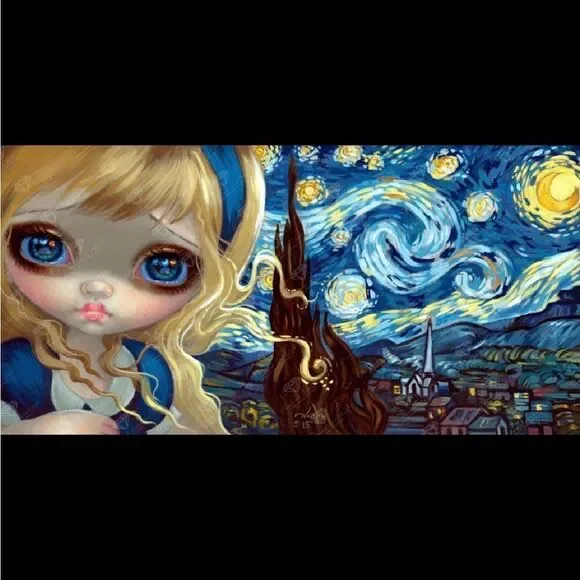 Alice in Starry Night by Jasmine Beckett Griffith diamond painting kit to be