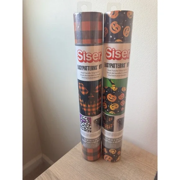 Siser Easy Weed Patterns Lot Halloween Pumpkin Pattern Adhesive Craft Vinyl New‎