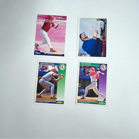 early 90s‎ baseball trading cards st. louis cardinals players memorabilia crafts