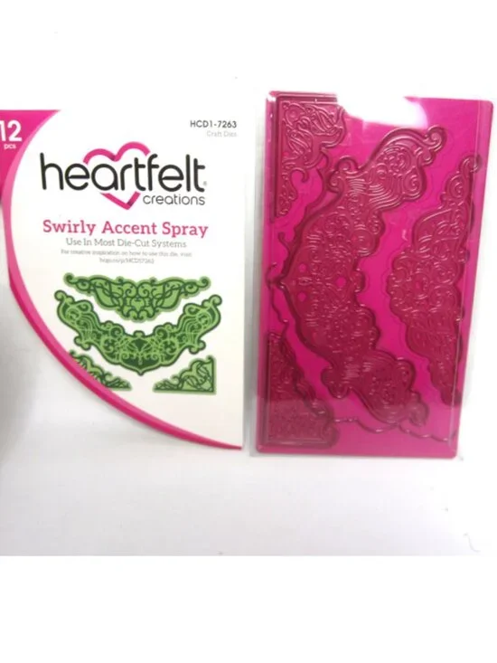 Heartfelt Creations Swirly Accent Spray Craft Dies HCD1-7263 Borders Trim