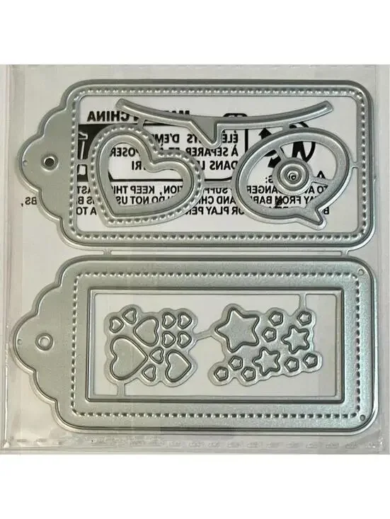 Unbranded Tag & Label Metal Cutting Die Set Card Making Scrapbooking