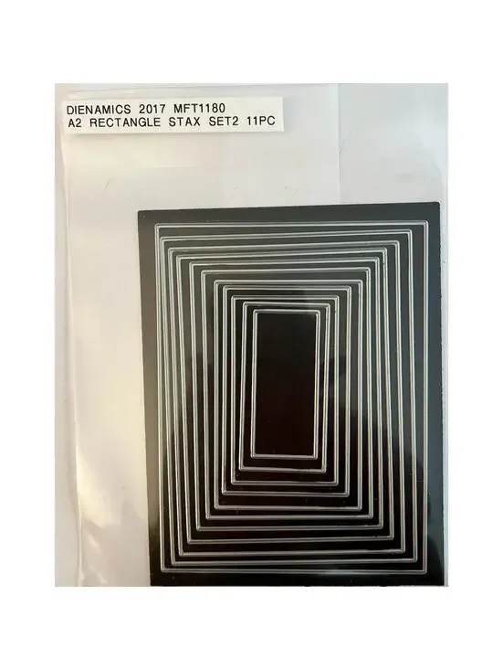 Recollections A2 Rectangle STAX Cutting Die Set 11 Pieces Card Making Craft