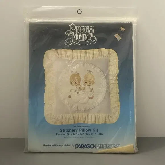 Paragon Precious Moments Pillow Kit 1984 LOVE GOES ON FOREVER 14