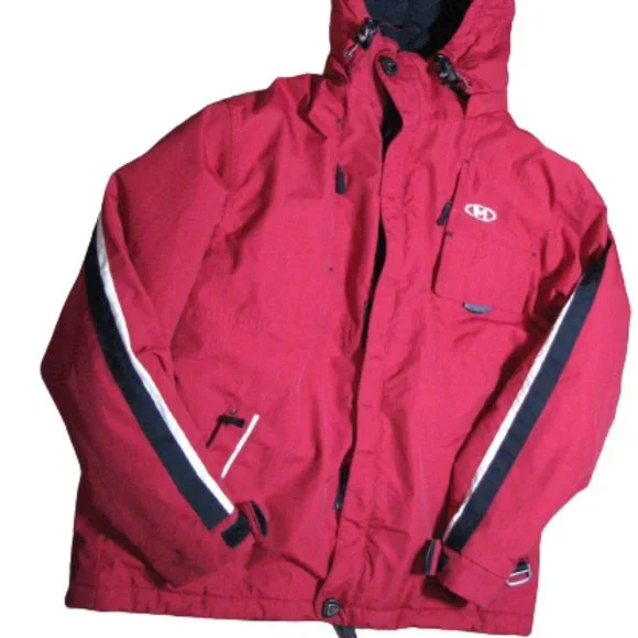 Marker Ski Coat Red Black Jacket Boy Size 16 Snow