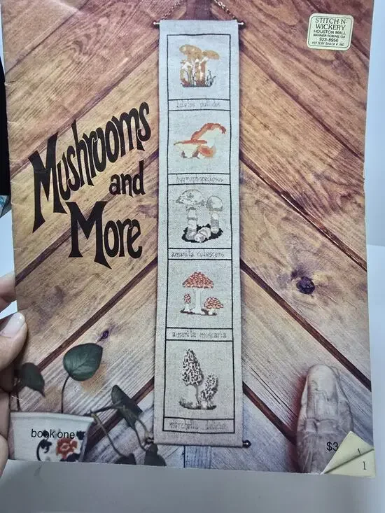 Mushrooms and More Cross Stitch Pattern by Vicki Book One
