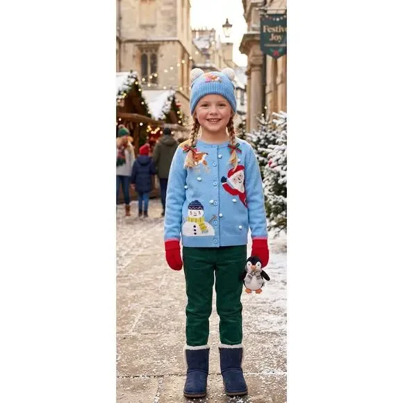 NWT❤️Mini Boden Festive Cardigan sz9-10Y