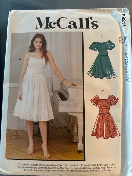 McCall's M8211 Sewing Pattern for Misses' and Women's Dresses
