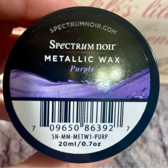 Spectrum Noir Metallic Purple Wax Water Based Gilding Wax 0.7oz 20ml NWT