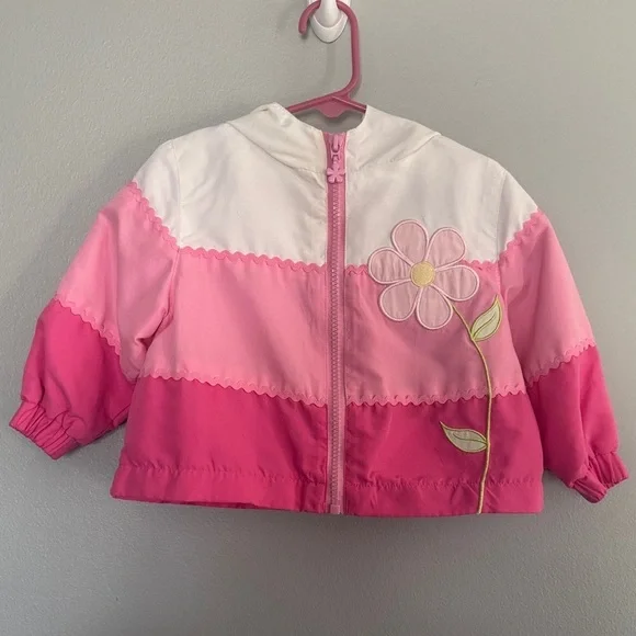 Pink and White Floral Izzi’s Kids Hooded Jacket