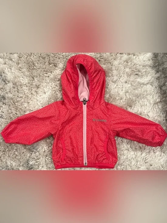 NWOT Columbia Coral Pink Hooded Jacket for Baby’s Size 3-6 Months