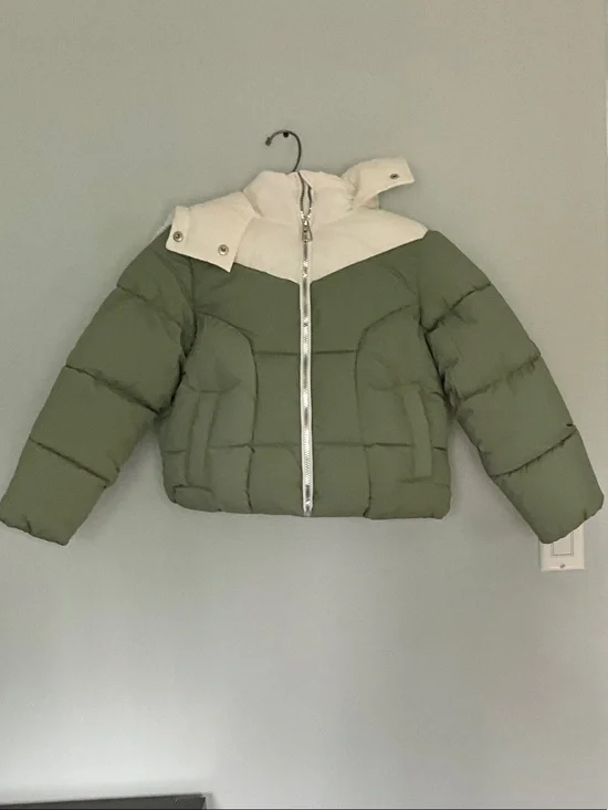 Sam Edelman Olive & Cream Kids Puffer Jacket