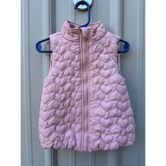 BearPaw Pink Quilted Vest Size 18 Months