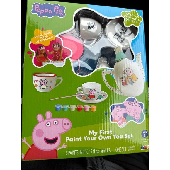 Peppa Pig‎ My First Paint Your Own Tea Set Kids DIY Ceramic Craft Kit 9197661
