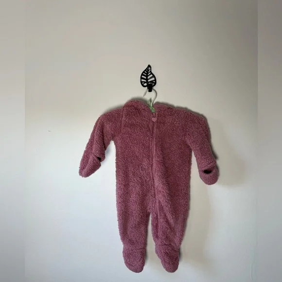 Wippette Pink Fuzzy Kids Bunting‎ 6-12 months