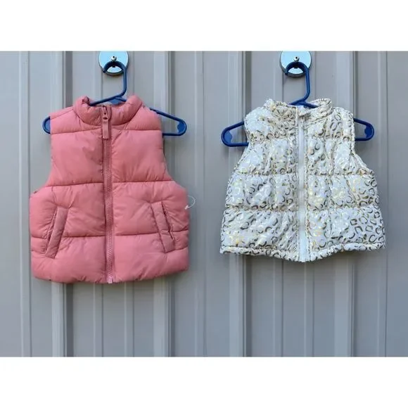 Wonder Nation Health Tex Bundle Of 2 Puffer Vests Size 18 Months
