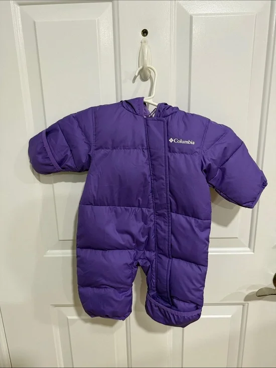 Columbia Purple Infant Puffer Bunting