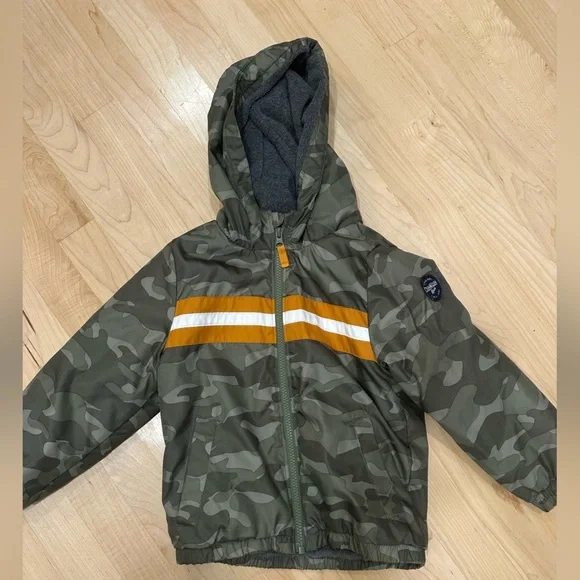 OshKosh B'gosh Green Camouflage Coat with Hood