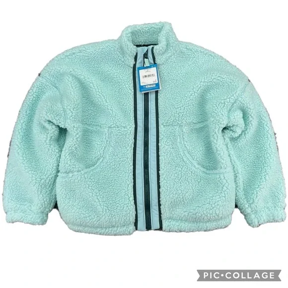 DSG Girls Small Cozy‎ Fleece Full Zip Jacket Shoreside Blue NWT Shoreside Blue