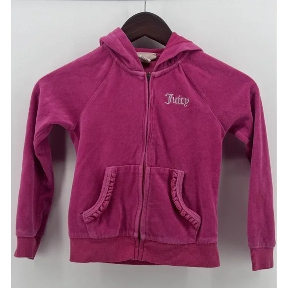 Girls Juicy Couture Velour Jacket Full Zip‎ Size 7