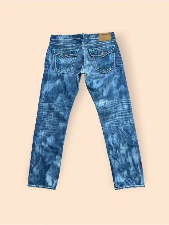 Vintage True Religion Y2K Jeans Geno Relaxed Slim Men’s Size 38 Vtg 2000s