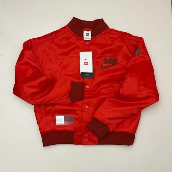 Nike x LEGO Collection Basketball Jacket Red Big Kids Medium