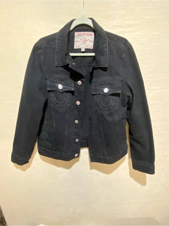 True Religion Kids Black Denim Trucker Jacket