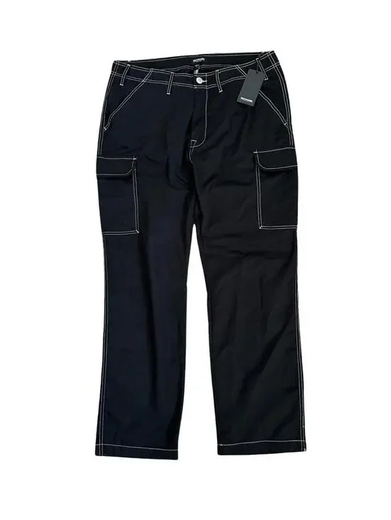 True Religion Jeans Men's Cargo Pants Jet Black Size 36 $159 New #108335