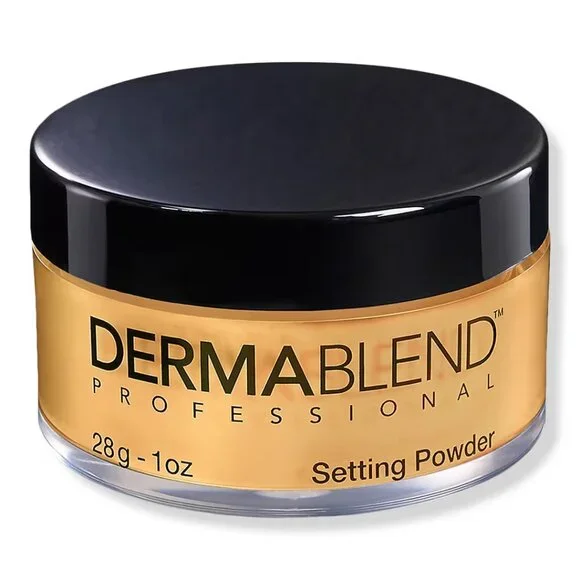 NIB ✅DERMABLEND WARM SAFFRON Loose Setting Powder 1oz ✨ BNIB