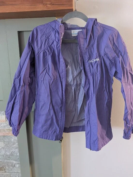 Columbia EUC Purple Rain Jacket - Size XS (6-6x)